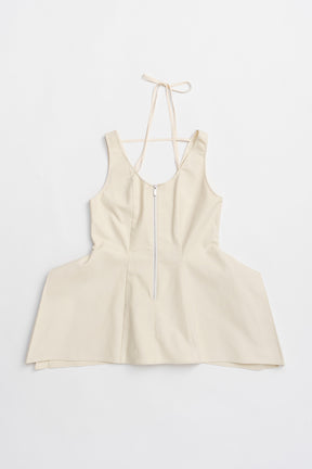 Stretch Double Satin Square Hem Top - 2025 SUMMER