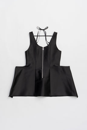 Stretch Double Satin Square Hem Top - 2025 SUMMER