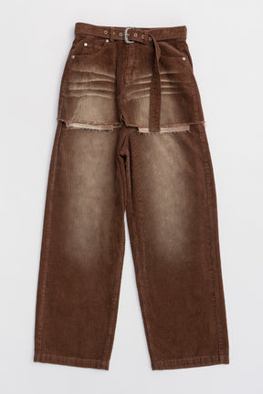 Corduroy Layered Pants