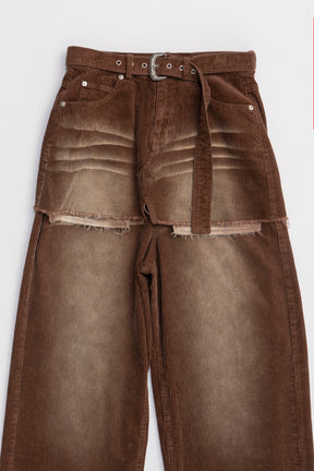 Corduroy Layered Pants