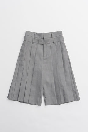 Double-Waist Pleated Half Pants - 2026AUTUMN