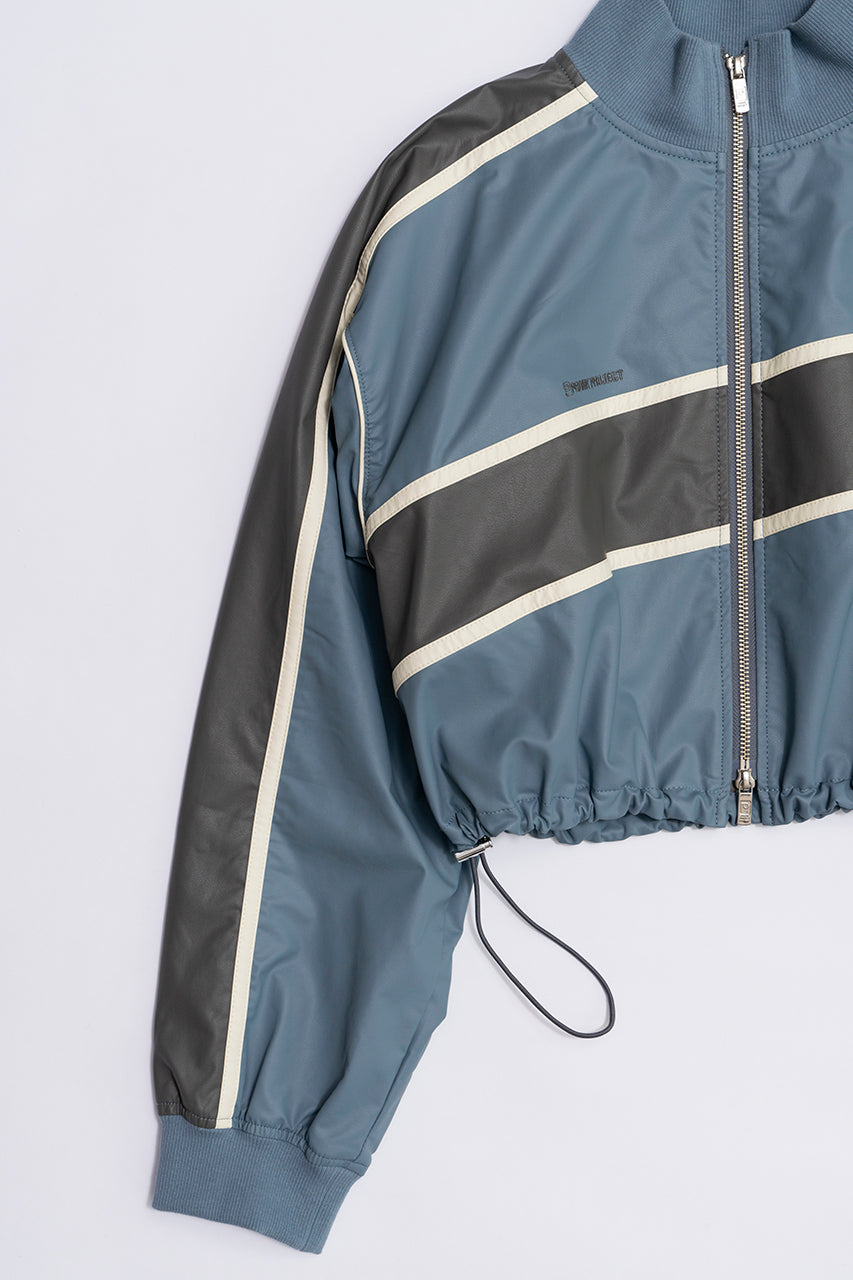 Synthetic Leather Track Blouson