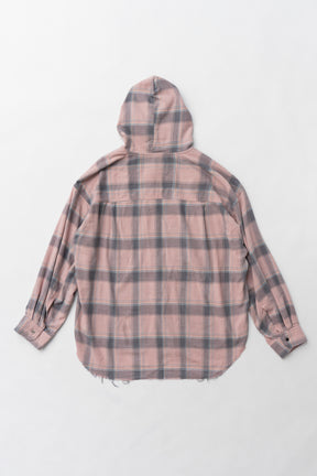 【25 SPRING PRE ORDER】Hooded Check Shirt