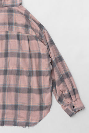 【25 SPRING PRE ORDER】Hooded Check Shirt