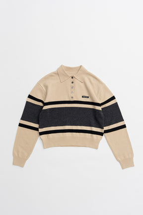 Wide Border Knit Polo - 2026WINTER