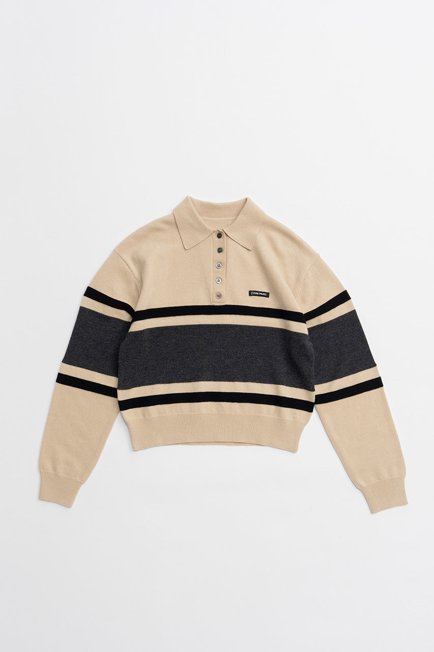 Wide Border Knit Polo - 2026WINTER