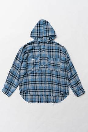 【25 SPRING PRE ORDER】Hooded Check Shirt