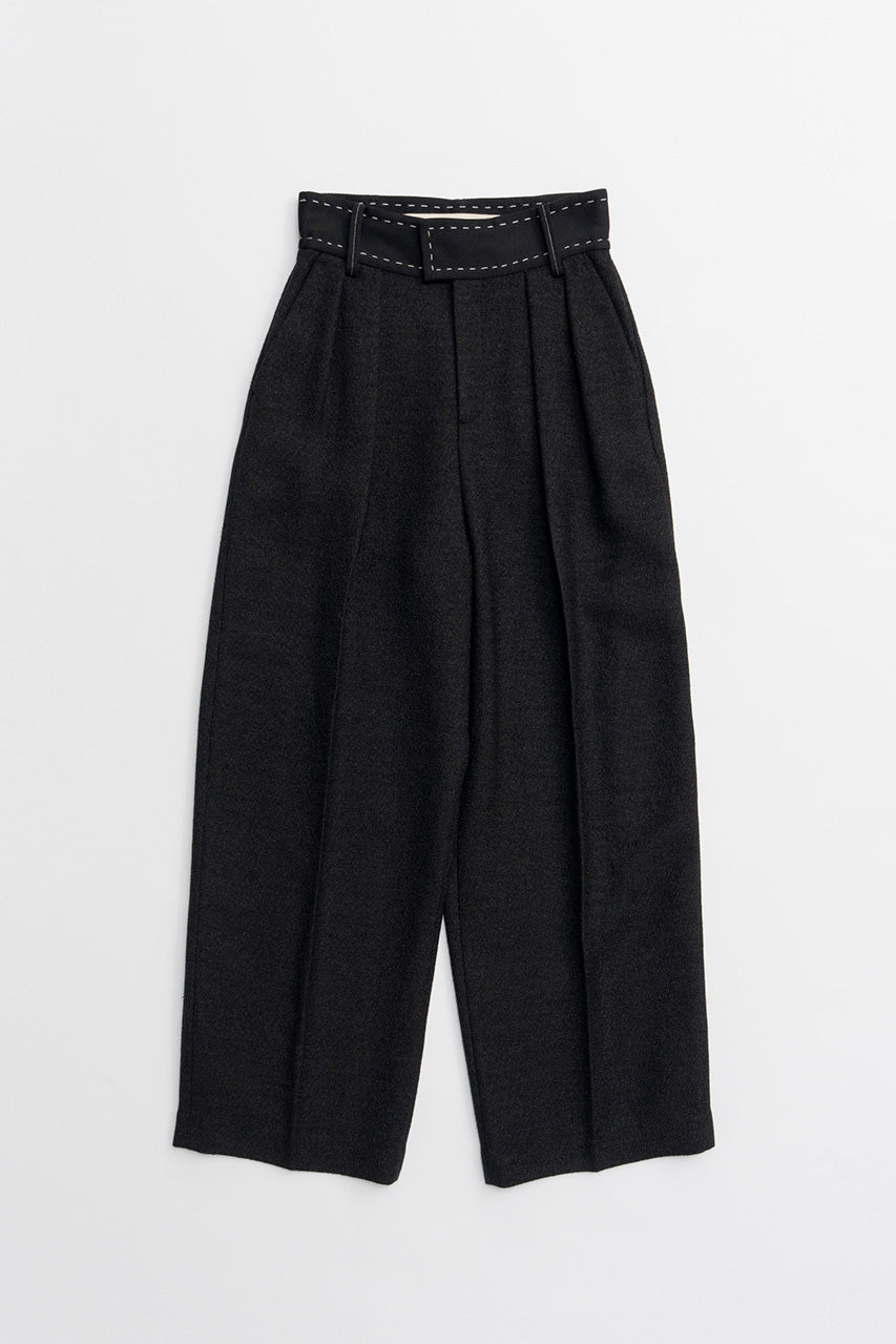 Hand-Like Stitch Tuck Pants - 2026WINTER