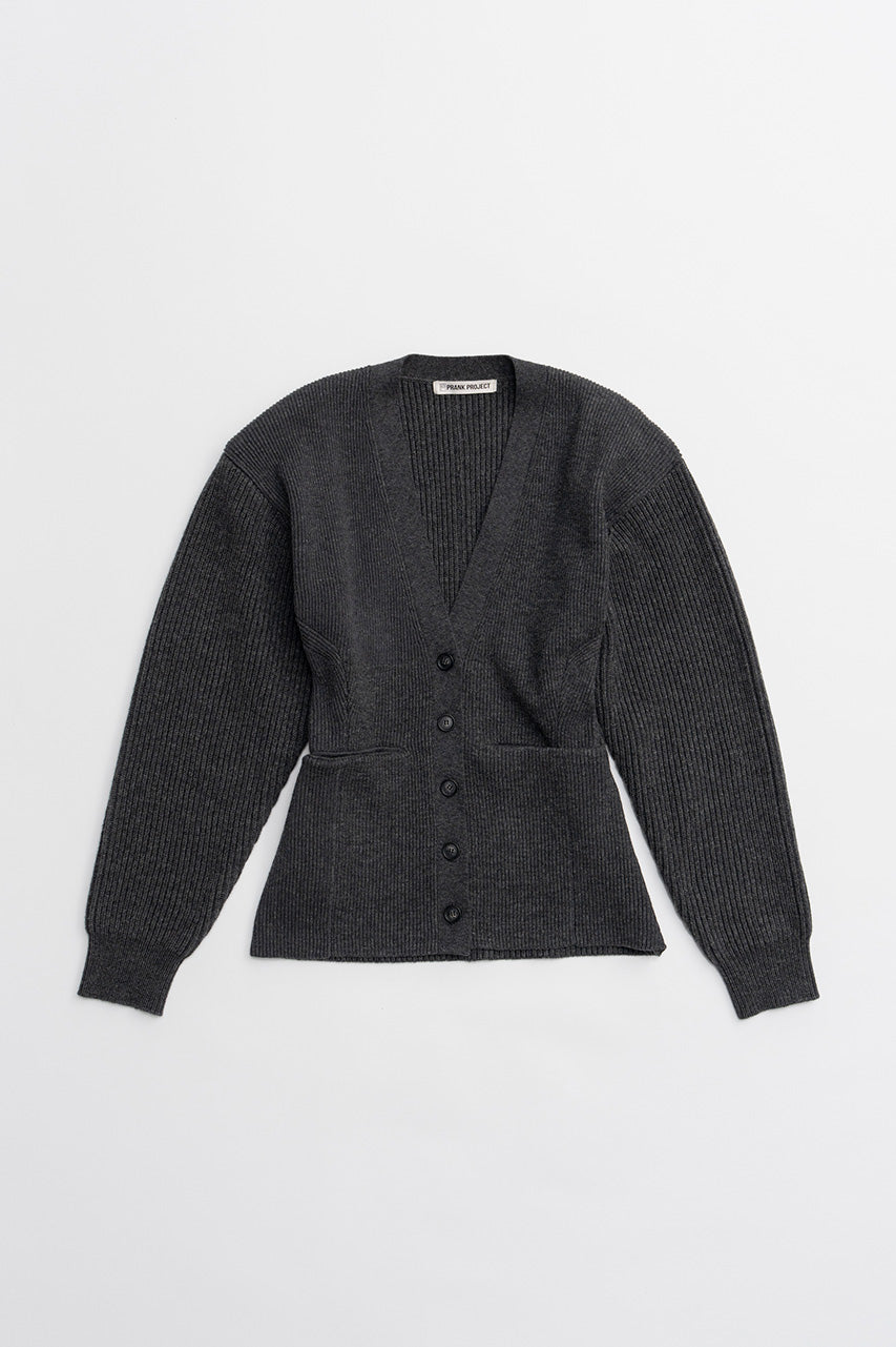 Wide Shoulder Knit Cardigan - 2026WINTER