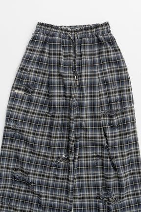 Damaged Check Pants