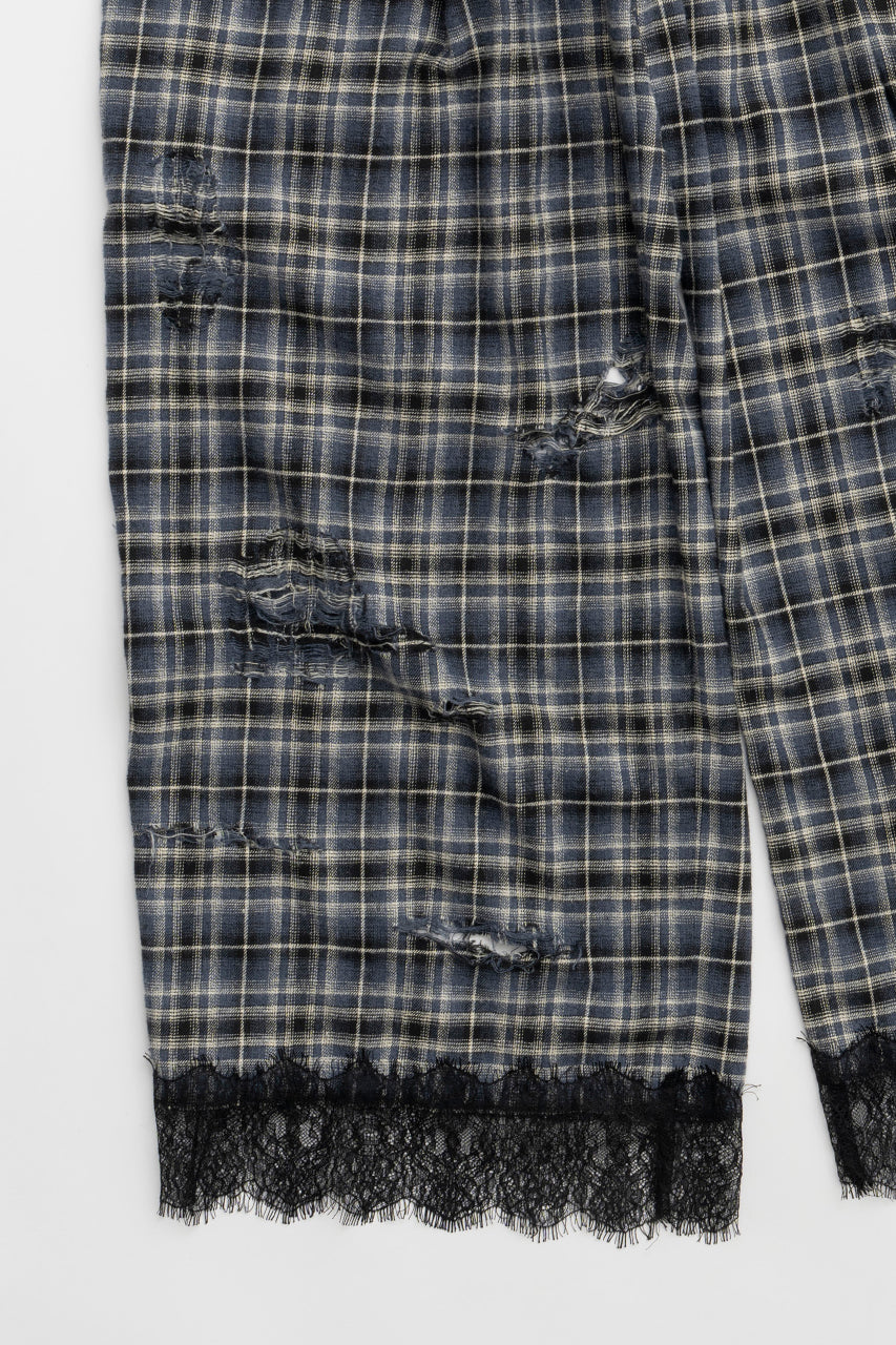 [24Autumn PRE ORDER] DAMAGED CHECK PANTS