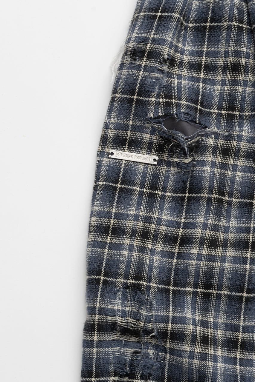 [24Autumn PRE ORDER] DAMAGED CHECK PANTS