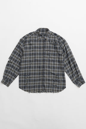 [24Autumn PRE ORDER] DAMAGED CHECK SHIRT