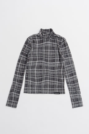 Wavy Check Skin Top - 2026WINTER