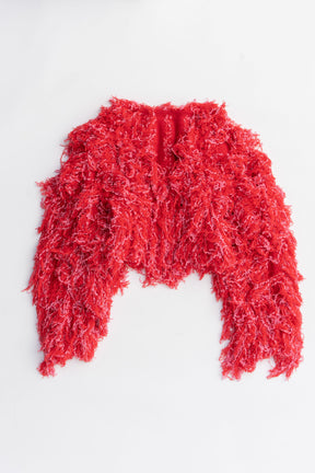 Fluffy Knit Cardigan - 2025 WINTER