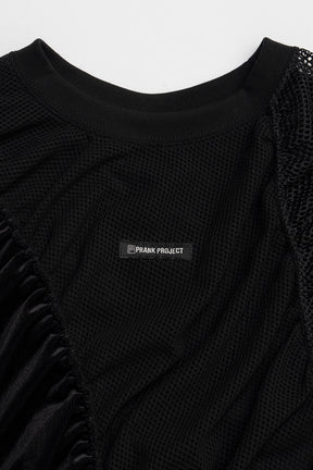 Mesh Gathered Tee - 2025 SUMMER