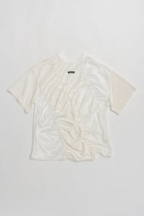 Mesh Gathered Tee - 2025 SUMMER