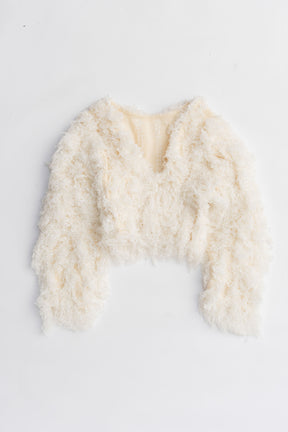 Fluffy Knit Cardigan - 2025 WINTER