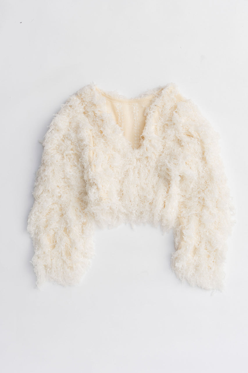Fluffy Knit Cardigan - 2025 WINTER