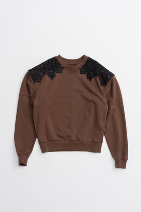 Shoulder Lace Sweatshirt - 2026WINTER