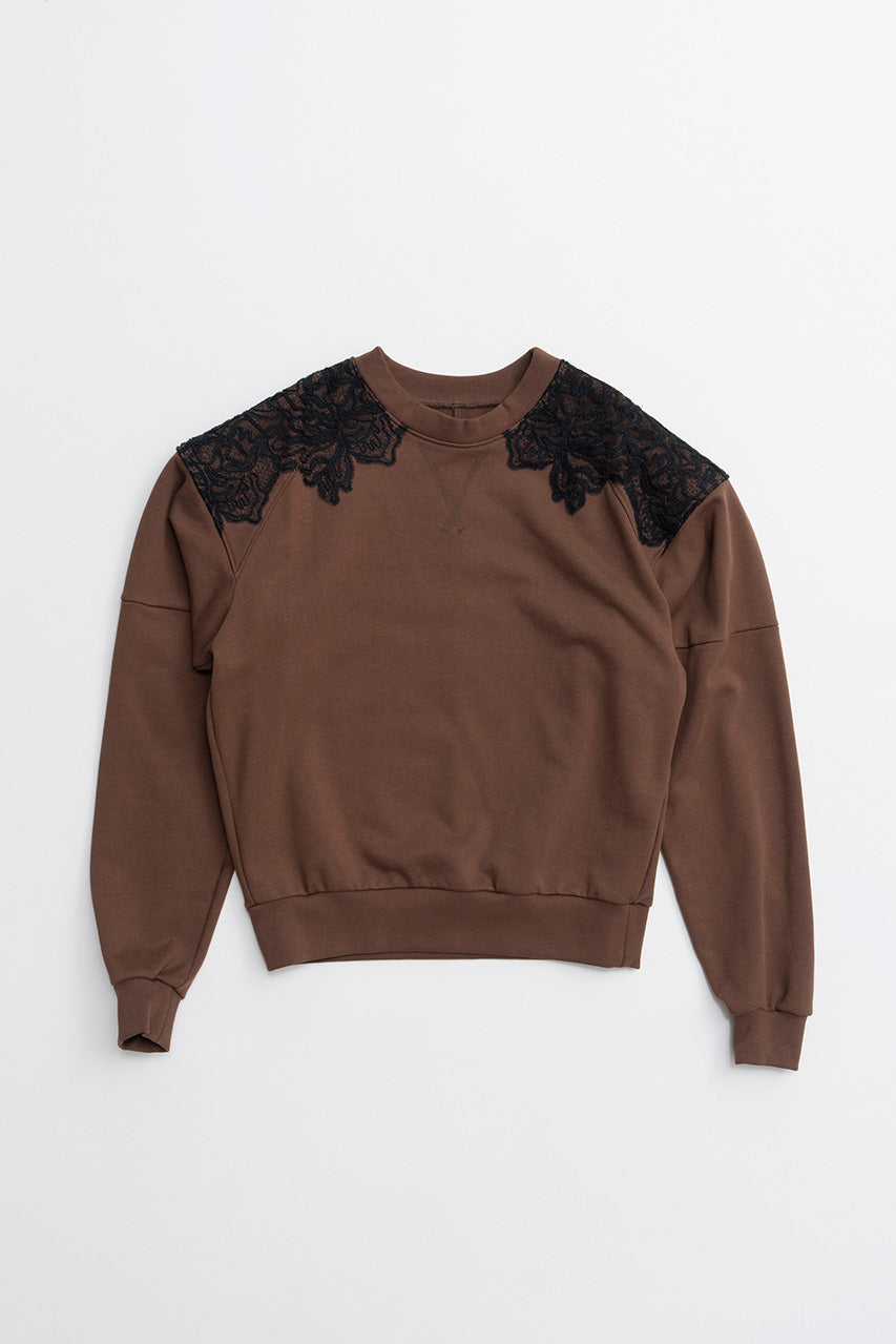 Shoulder Lace Sweatshirt - 2026WINTER