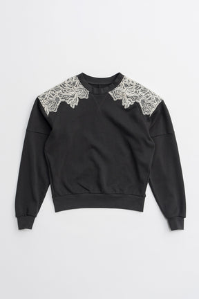 Shoulder Lace Sweatshirt - 2026WINTER