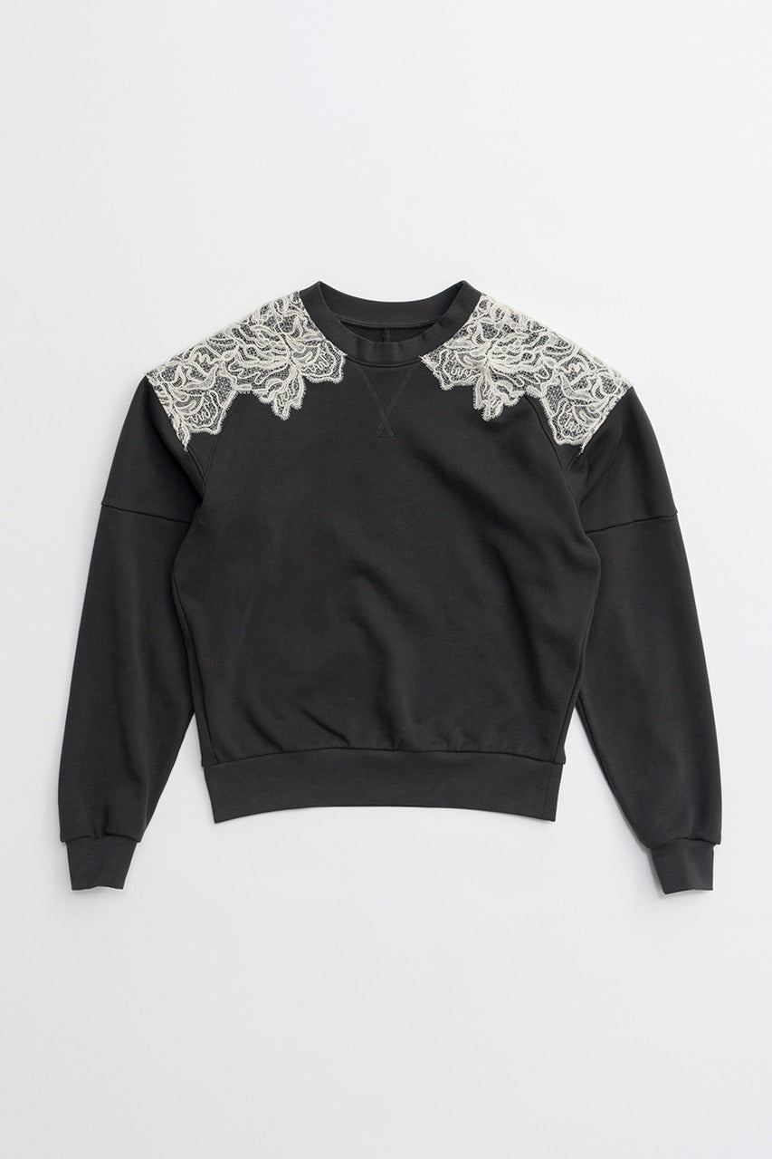 Shoulder Lace Sweatshirt - 2026WINTER