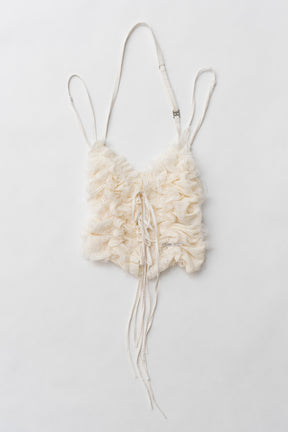 【25 SPRING PRE ORDER】Mesh Tulle Halter Top