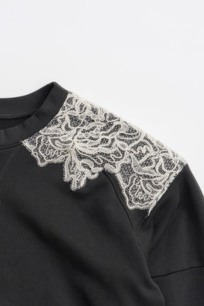 Shoulder Lace Sweatshirt - 2026WINTER