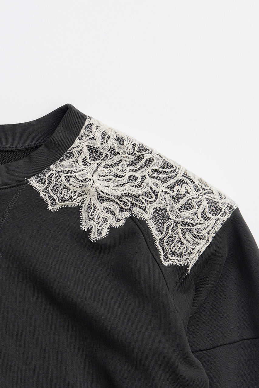 Shoulder Lace Sweatshirt - 2026WINTER