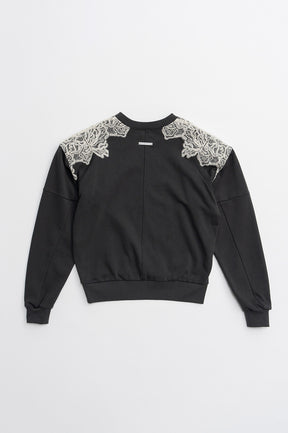Shoulder Lace Sweatshirt - 2026WINTER