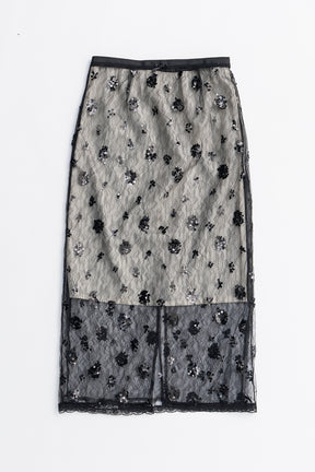 Veil Lace Layered Skirt