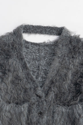 Shaggy Knit Cardigan - 2025 WINTER
