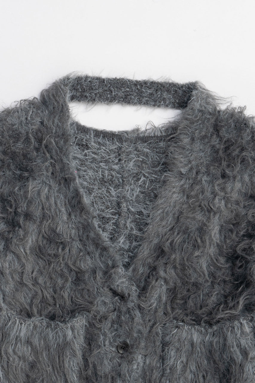 Shaggy Knit Cardigan - 2025 WINTER