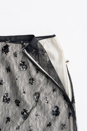 Veil Lace Layered Skirt