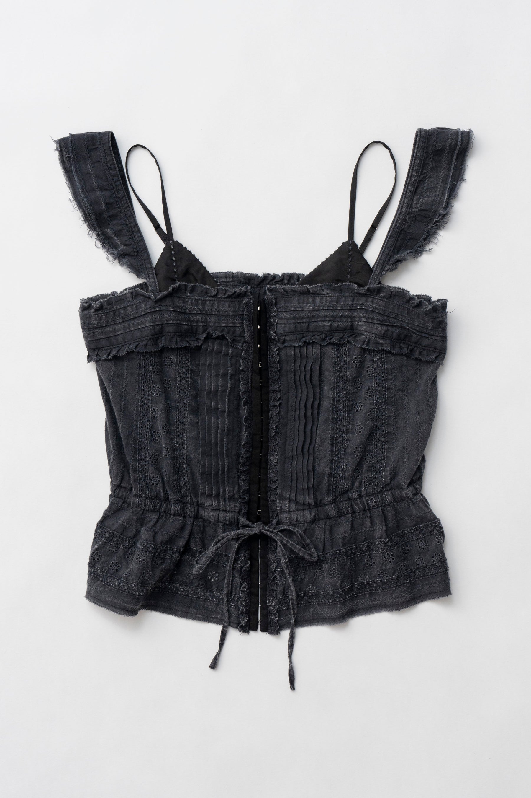 【25 SPRING PRE ORDER】Cotton Lace Pigment Bustier