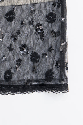 Veil Lace Layered Skirt