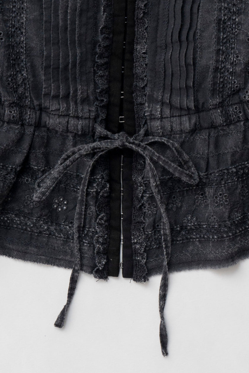 【25 SPRING PRE ORDER】Cotton Lace Pigment Bustier