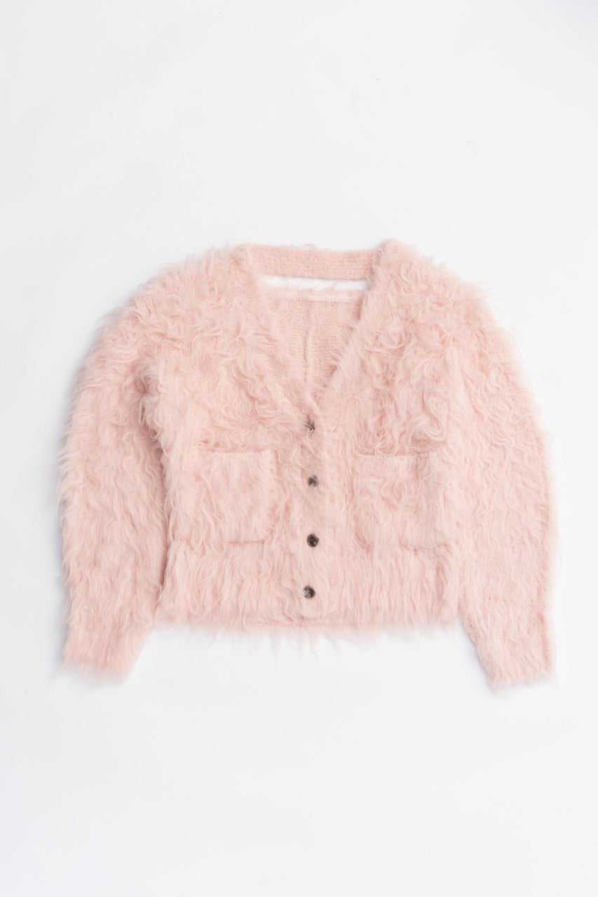 Shaggy Knit Cardigan - 2025 WINTER