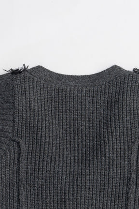 Fluffy Knit Vest - 2025 AUTUMN