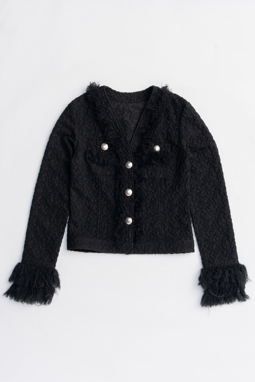 カーディガン 「2025Autumn Pre-Order」フリンジジャガードカーディガン / Fringe Jacquard Cardigan レディ Fringe Jacquard Cardigan - 2025 AUTUMN