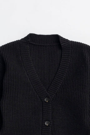 Hand-Fringed Knit Cardigan - 2025 WINTER