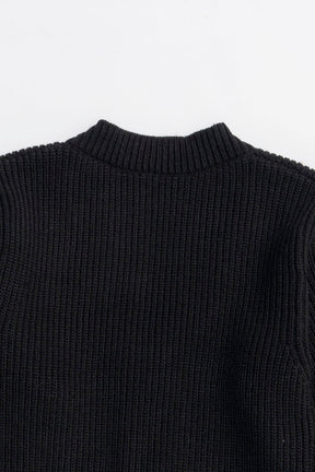 Hand-Fringed Knit Cardigan - 2025 WINTER