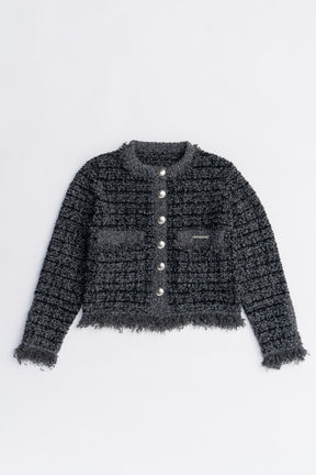 Tweed Knit Cardigan - 2025 AUTUMN