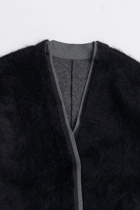 Double-faced Alpaca Knit Cardigan - 2025 AUTUMN