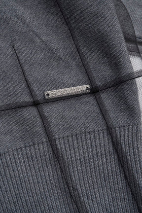Reversible Tulle Knit Cardigan - 2025 WINTER