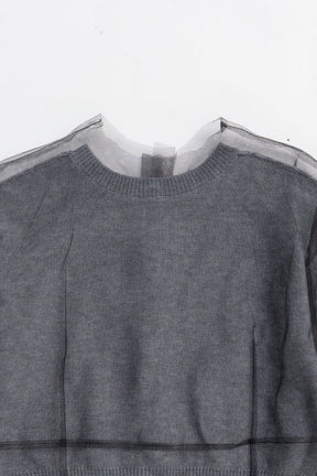 Reversible Tulle Knit Cardigan - 2025 WINTER