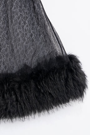 Fur Trim Baby Doll