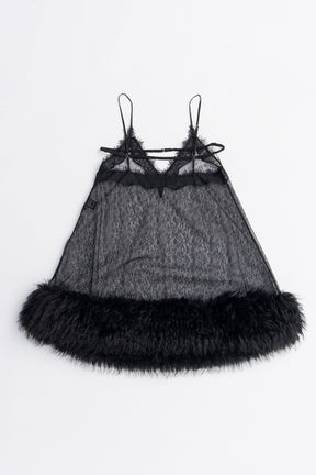 Fur Trim Baby Doll