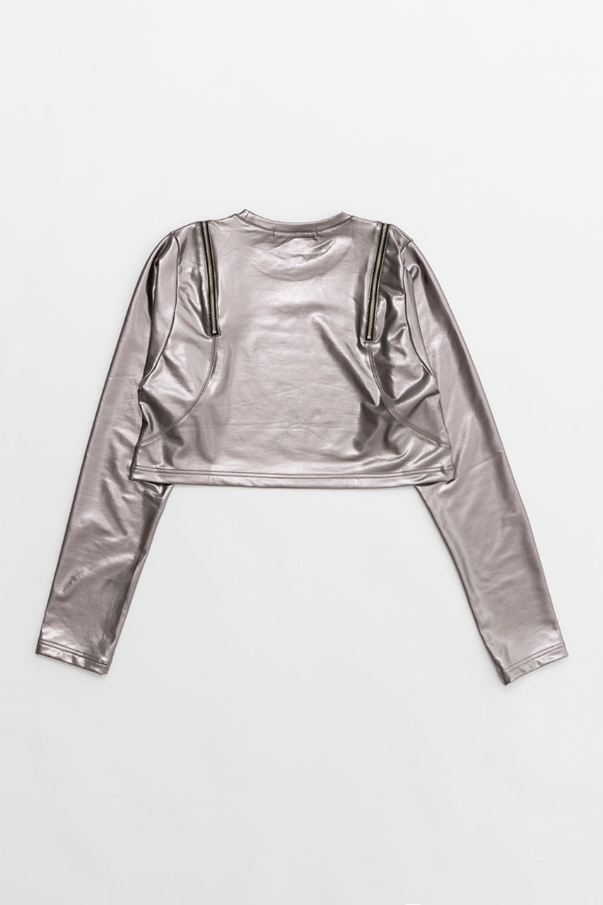 [SALE] Foil Coated Jersey Short Top